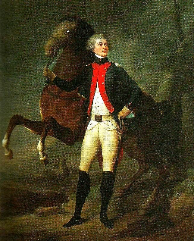 Markis Marie Joseph La Fayette Markis Marie Joseph La Fayette var en nu 31-arig krigsveteran och redan legendarisk hjalte fran Amerikanska frihetskriget oil painting picture